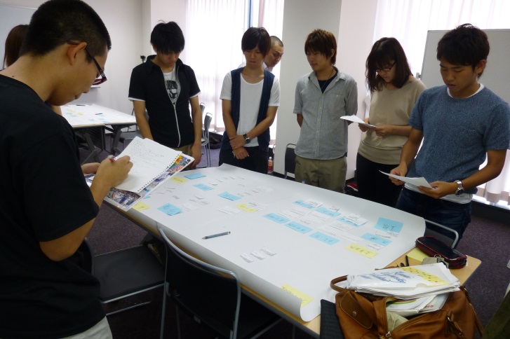 最後はチームごとに報告会を行いました。